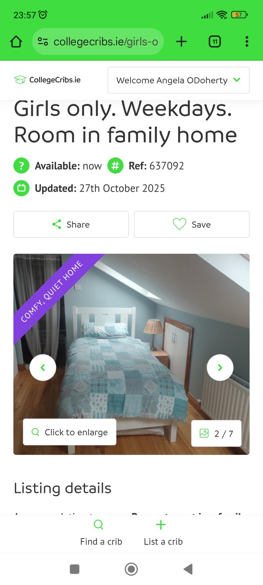 Digs in Dublin - Getdigs.ie Irelands No. 1 Monday to Friday accommodation 1 CloneeDigs-691589a38962e.jpg